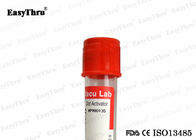 मेडिकल वैक्यूम रक्त नमूना संग्रह ट्यूब लाल टोपी 2ml-10ml मात्रा